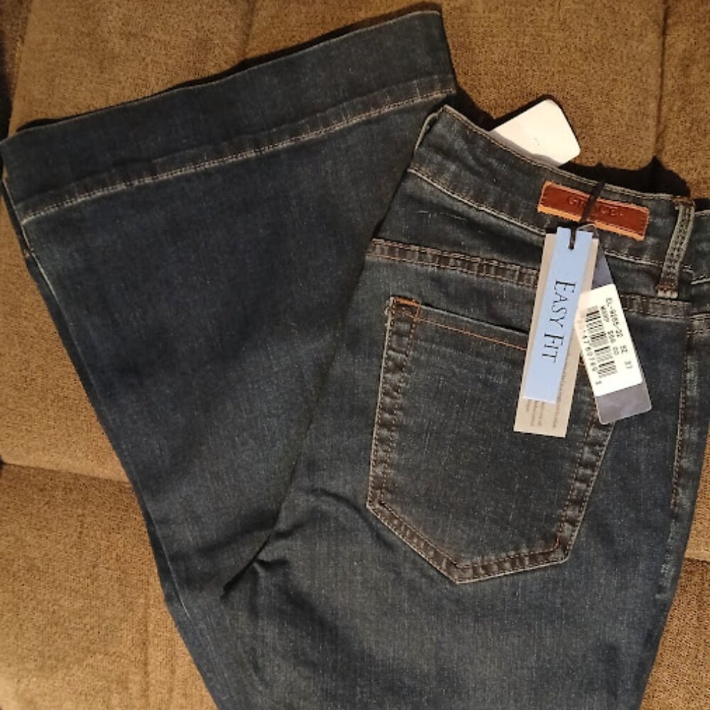 NWT Grace in LA Easy Fit sz 27 x 32 Trouser Denim Jean Wide Flare Stretchy